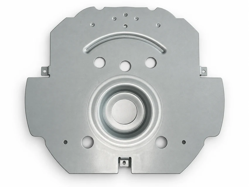 Embossed circular base