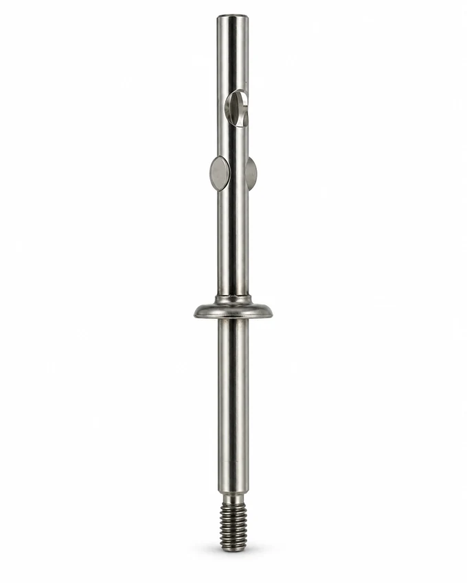 Stepped metal shaft